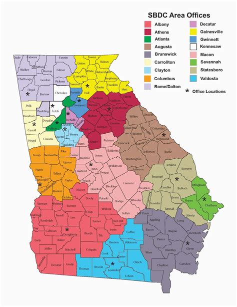 Counties of the Atlanta metropolitan statistical area (1990), with