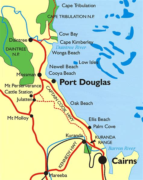 Where is Port Douglas on map Australia
