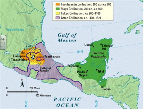 This extremely detailed map of the Aztec Empire and its neighbours