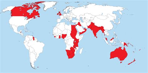 Map of the British Empire r/MapPorn