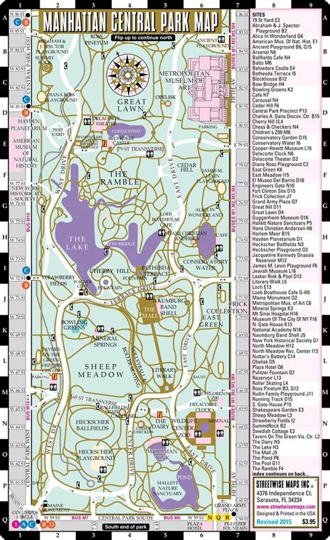 Map Of Central Park Printable