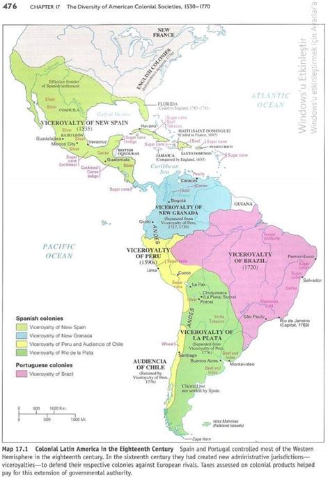 Colonial Latin America map Christian History Magazine