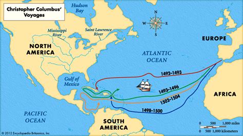 Map Of Columbus Journey