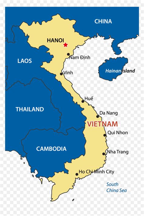 Map of Vietnam Central, Da Nang, region (Region in Vietnam) WeltAtlas.de