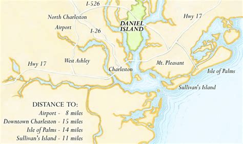 8 Daniel Island Sc Map Maps Database Source