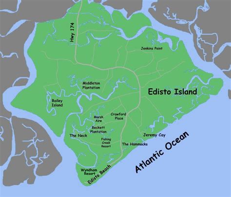 Edisto Island topographic map 124,000 scale, South Carolina