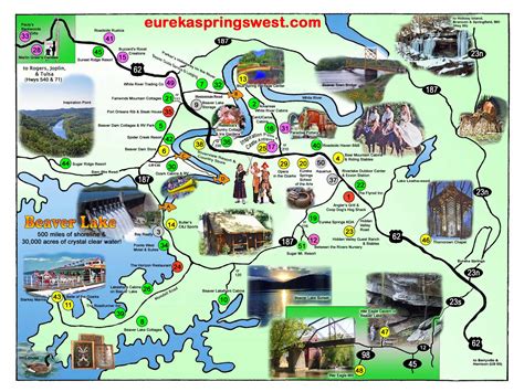 Map Of Eureka Springs Arkansas Maping Resources