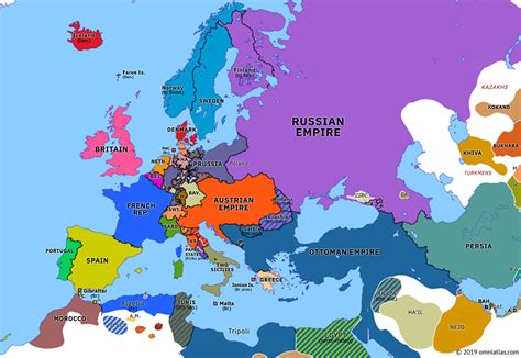 European Railroads in 1850 Mapping Globalization