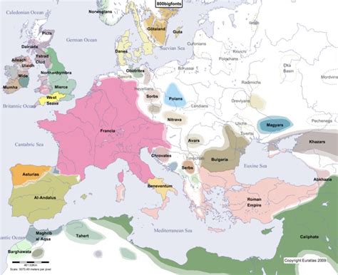 Map Of Europe 800