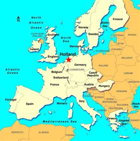 holland map in europe Europe Globe Map