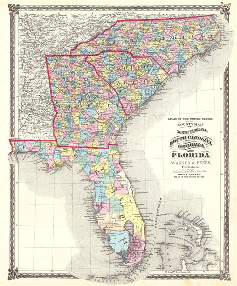 Map Of Florida Line