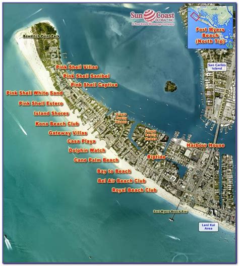 Map Of Fort Myers Beach Florida