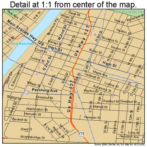 Hamilton Map, Ohio