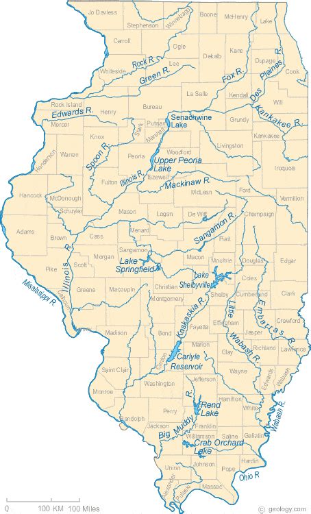 The Illinois River Watershed with collection locations. The numbers