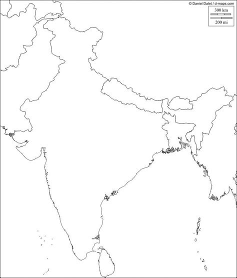 India Blank Outline Map coloring page Free Printable Coloring Pages
