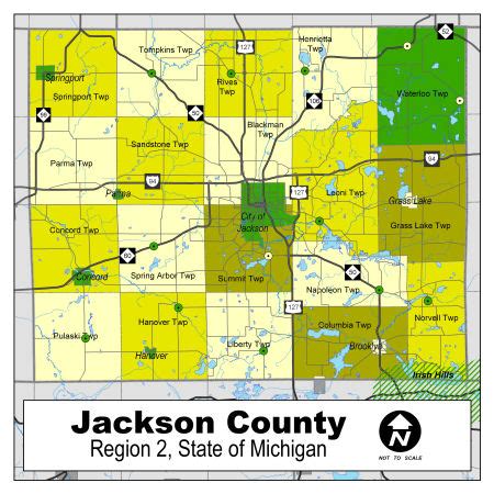 Map Of Jackson County Michigan