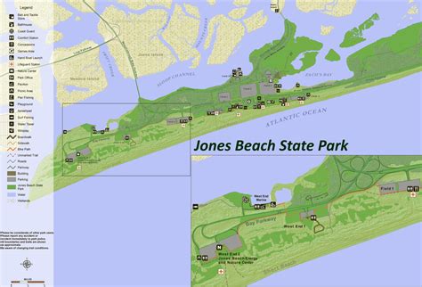 Explore the Beauty of Jones Beach State Park with Detailed Map