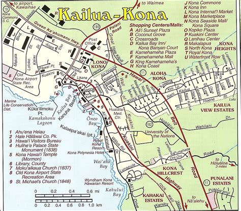 Map of KailuaKona KailuaKona Fodor's Travel Guides