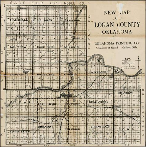 Map of Logan County, Oklahoma Thong Thai Real Estate