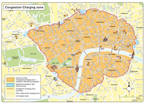 The Central London Congestion Charging Zone (Courtesy of Transport for