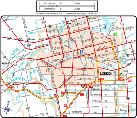 London Ontario City Map