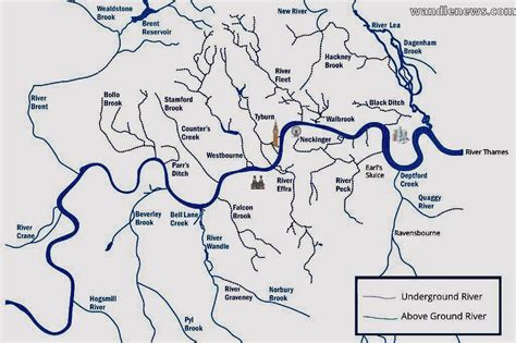 London Map and Subterranean Rivers Sandra Crisp