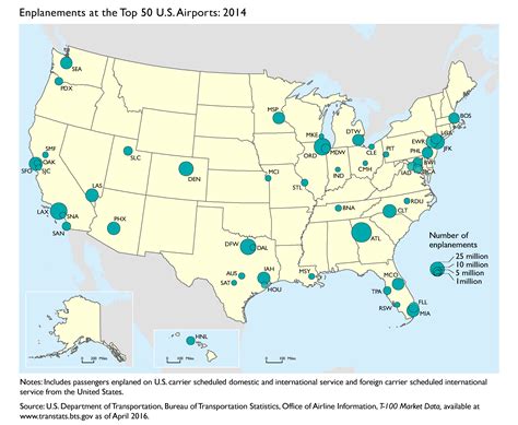 Map Of Major Airports