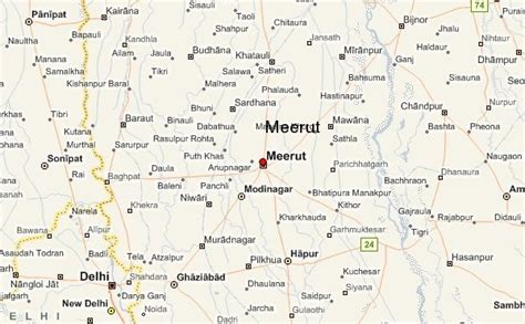 Meerut Map and Meerut Satellite Image
