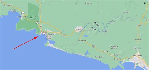 Map of Melaque EAST bungalows itzel