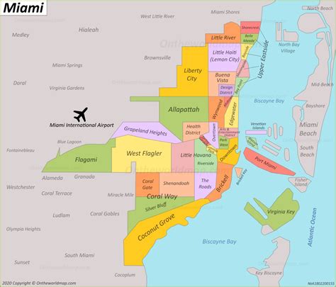 Miami Map Travel Map