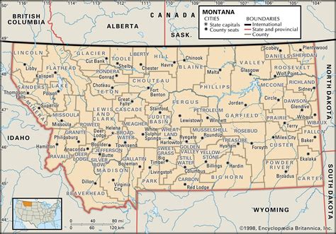 Map Of Montana Counties