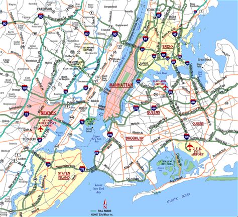 Map Of New York City Area