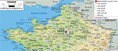 Map of France offline map and detailed map of France