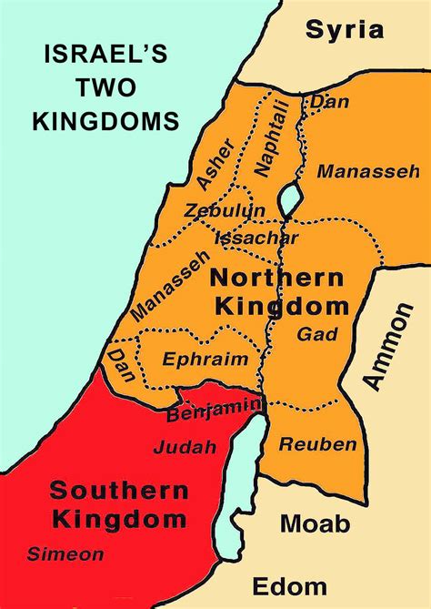 Northern and Southern kingdoms, Israel and Judah. Digging Into that