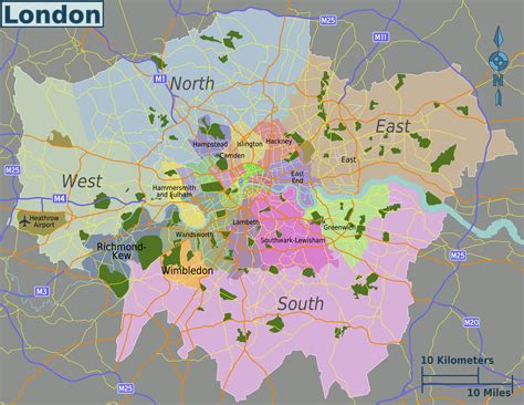 Map Of Outer London