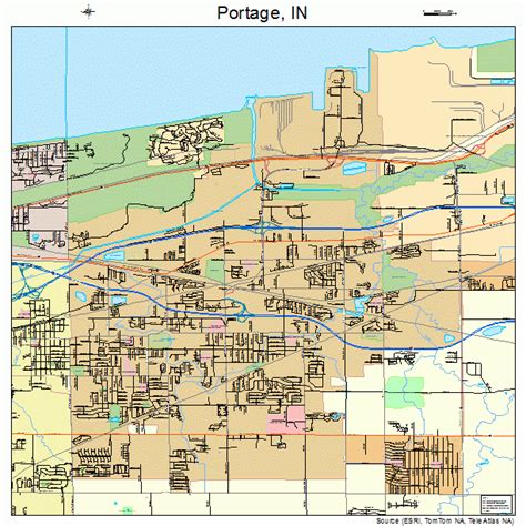 Aerial Photography Map of Portage, IN Indiana