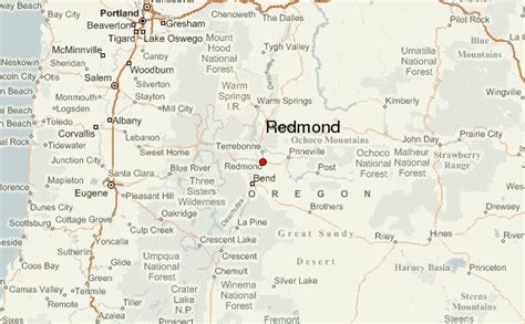 Redmond Oregon Street Map 4161200