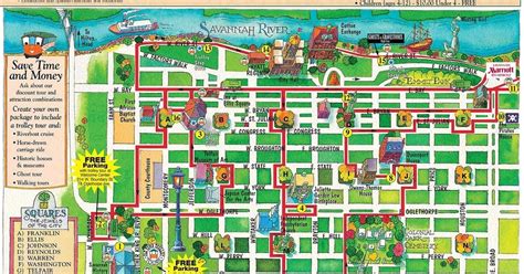 Printable Map of Historic Savannah Reasons Why Savannah is the