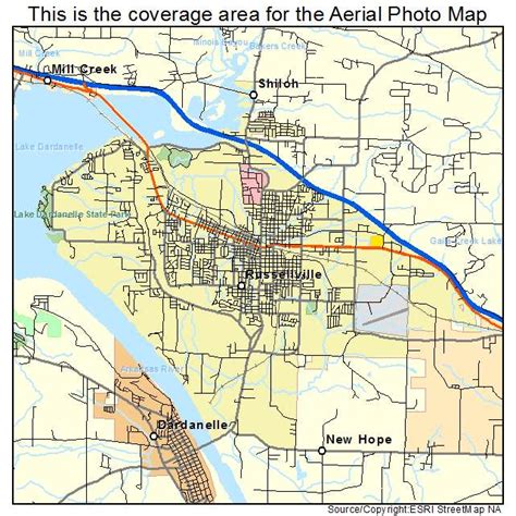 Map Of Russellville Arkansas