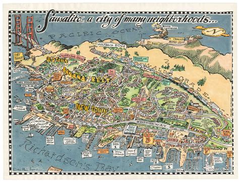 Sausalito California Map secretmuseum