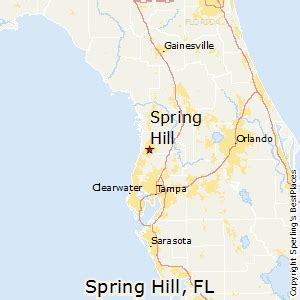 Aerial Photography Map of Spring Hill, FL Florida