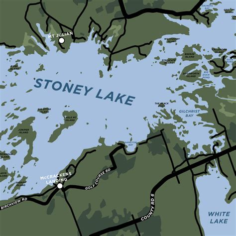 Map Of Stoney Lake