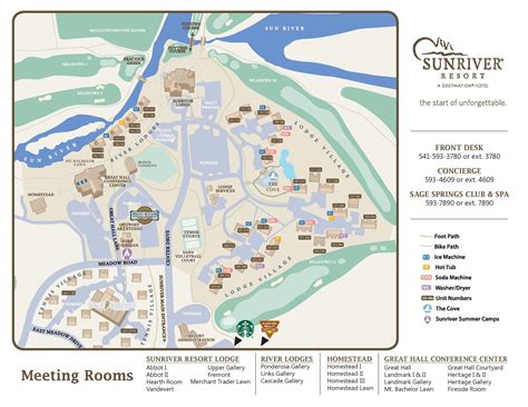 Map Of Sunriver Resort