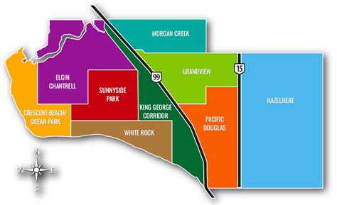 Map Of Surrey Bc Neighbourhoods