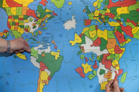 Kids Eye View World Map 100pc Jigsaw Puzzle by Masterpieces