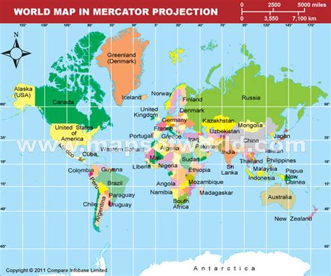 geography Where to find an accurate Mercator Projection world image