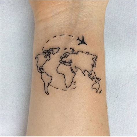 10+ World Map Tattoo Designs, Ideas Design Trends