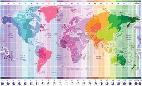 Map Of The World With Time Zones