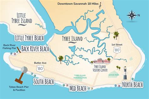 Map Of Tybee Island Ga