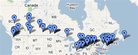 Map Of Canada Universities Maps of the World